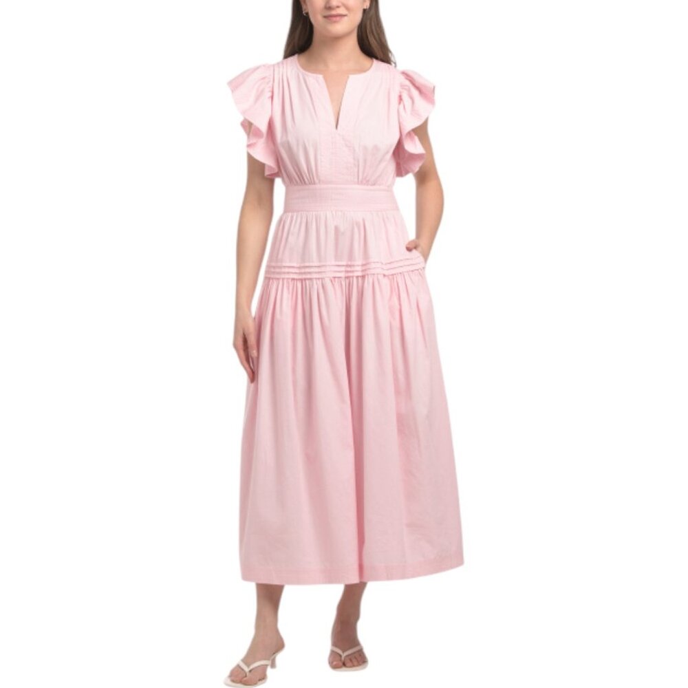 LEA  Cotton Poplin Maxi Dress